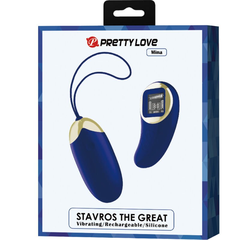 PRETTY LOVE - MINA VIBRATING EGG REMOTE CONTROL BLUE - Kink&Play