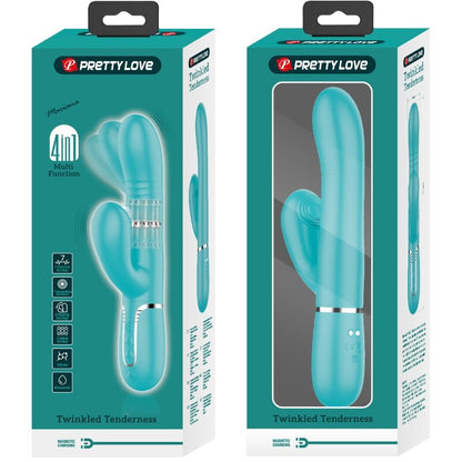 PRETTY LOVE - MULTIFUNCTION G - SPOT VIBRATOR AQUA GREEN - Kink&Play