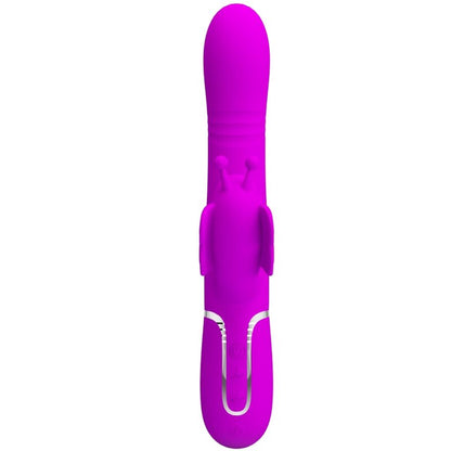 PRETTY LOVE - MULTIFUNCTION RABBIT VIBRATOR 4 IN 1 BUTTERFLY FUCHSIA - Kink&Play