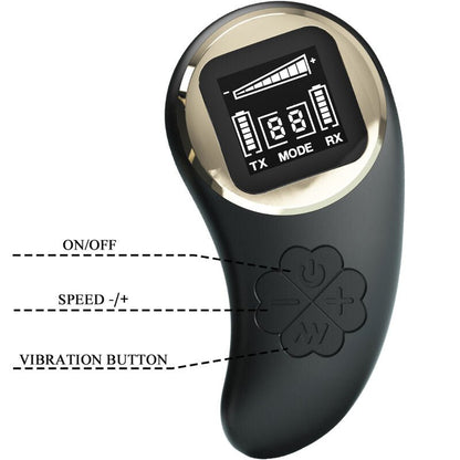 PRETTY LOVE - NATHAN DOUBLE PLEASURE VIBRATOR REMOTE CONTROL - Kink&Play