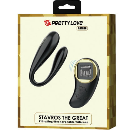 PRETTY LOVE - NATHAN DOUBLE PLEASURE VIBRATOR REMOTE CONTROL - Kink&Play