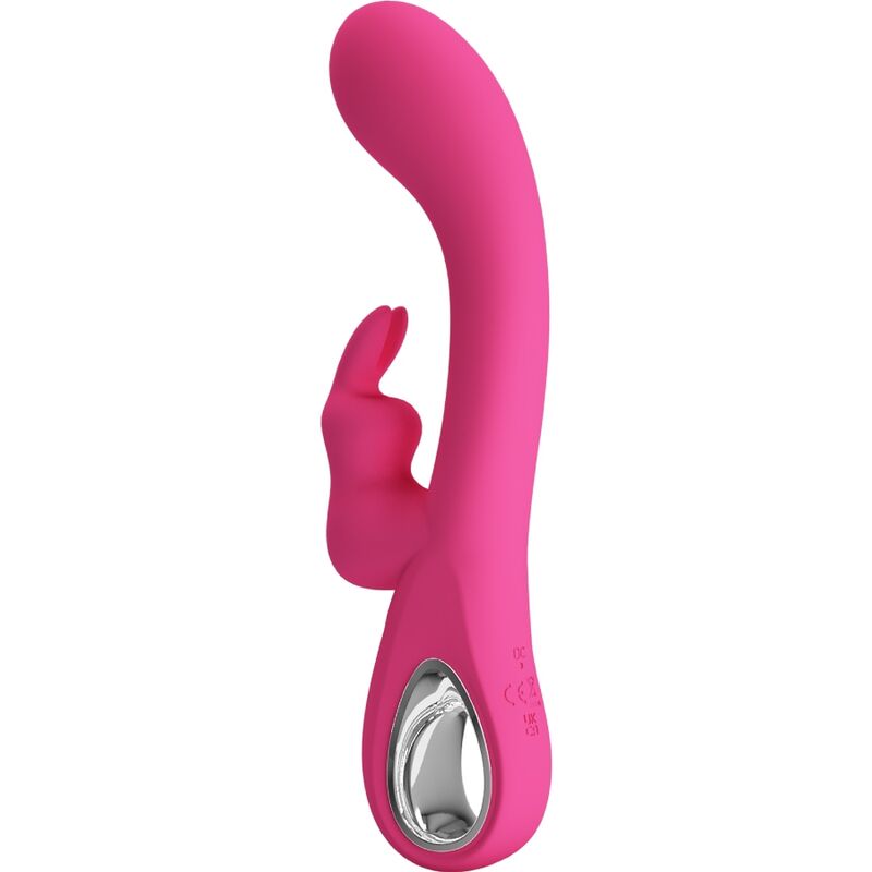 PRETTY LOVE - NOVAK RABBIT VIBRATOR 12 VIBRATIONS PINK - Kink&Play