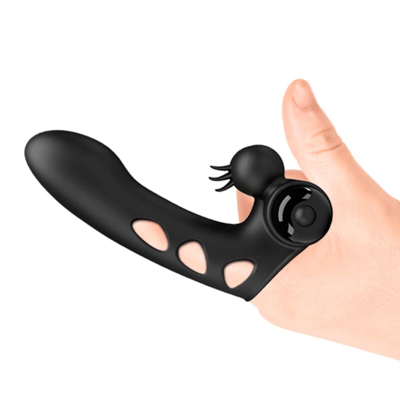 PRETTY LOVE - ORLANDO BLACK VIBRATOR FINGER COVER - Kink&Play