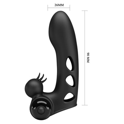 PRETTY LOVE - ORLANDO BLACK VIBRATOR FINGER COVER - Kink&Play