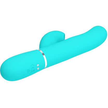 PRETTY LOVE - PERLITA MULTIFUNCTION 3 IN 1 G - SPOT VIBRATOR AQUA GREEN - Kink&Play