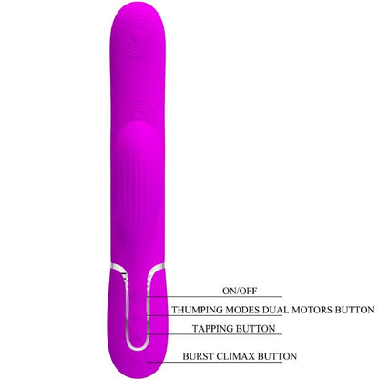 PRETTY LOVE - PERLITA MULTIFUNCTION 3 IN 1 G - SPOT VIBRATOR VIOLET - Kink&Play