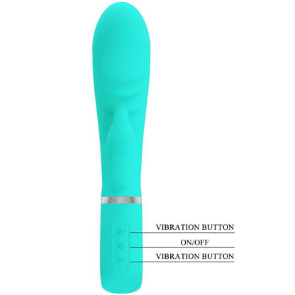 PRETTY LOVE - PRESCOTT MULTIFUNCTION G - SPOT VIBRATOR AQUA GREEN - Kink&Play