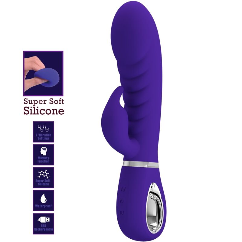 PRETTY LOVE - PRESCOTT MULTIFUNCTION G - SPOT VIBRATOR PURPLE - Kink&Play
