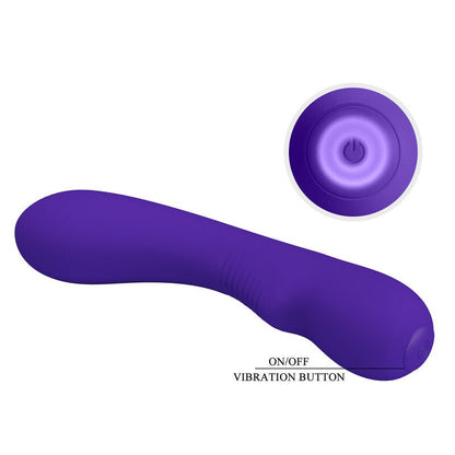 PRETTY LOVE - PRESCOTT RECHARGEABLE VIBRATOR PURPLE - Kink&Play