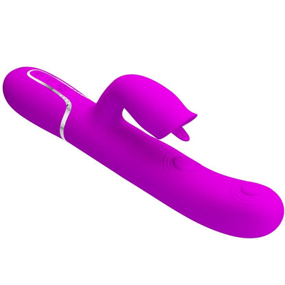 PRETTY LOVE - RABBIT VIBRATOR WITH LICKING FUCHSIA - Kink&Play