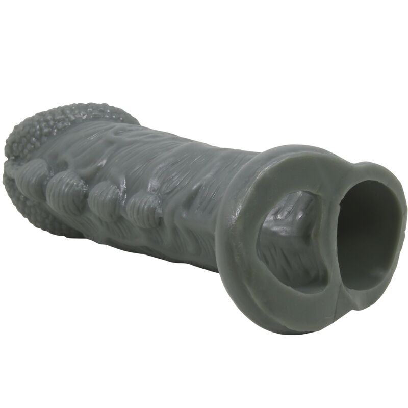 PRETTY LOVE - REALISTIC PENIS ENLARGER AND DELAY SLEEVE GREY - Kink&Play
