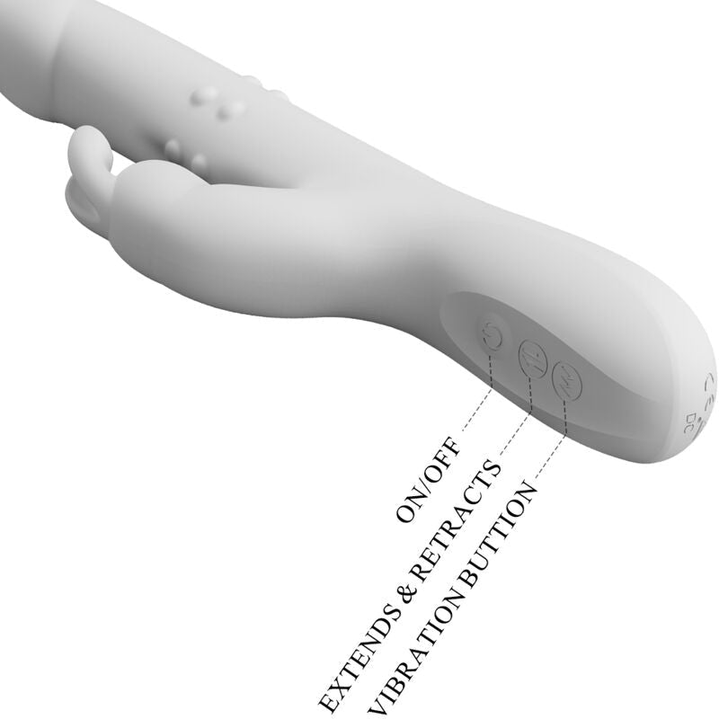 PRETTY LOVE - REESE VIBRATOR WITH SILVER ROTATION - Kink&Play