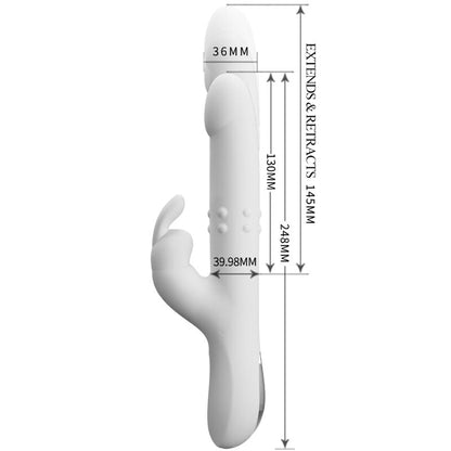 PRETTY LOVE - REESE VIBRATOR WITH SILVER ROTATION - Kink&Play