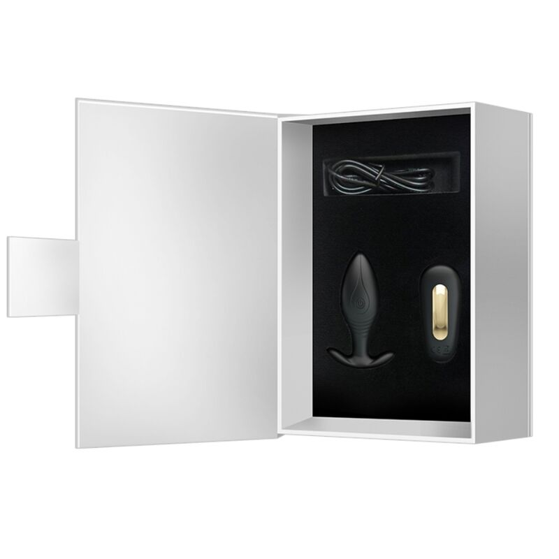 PRETTY LOVE - REGINA ANAL PLUG RECHARGEABLE VIBRATOR BLACK - Kink&Play