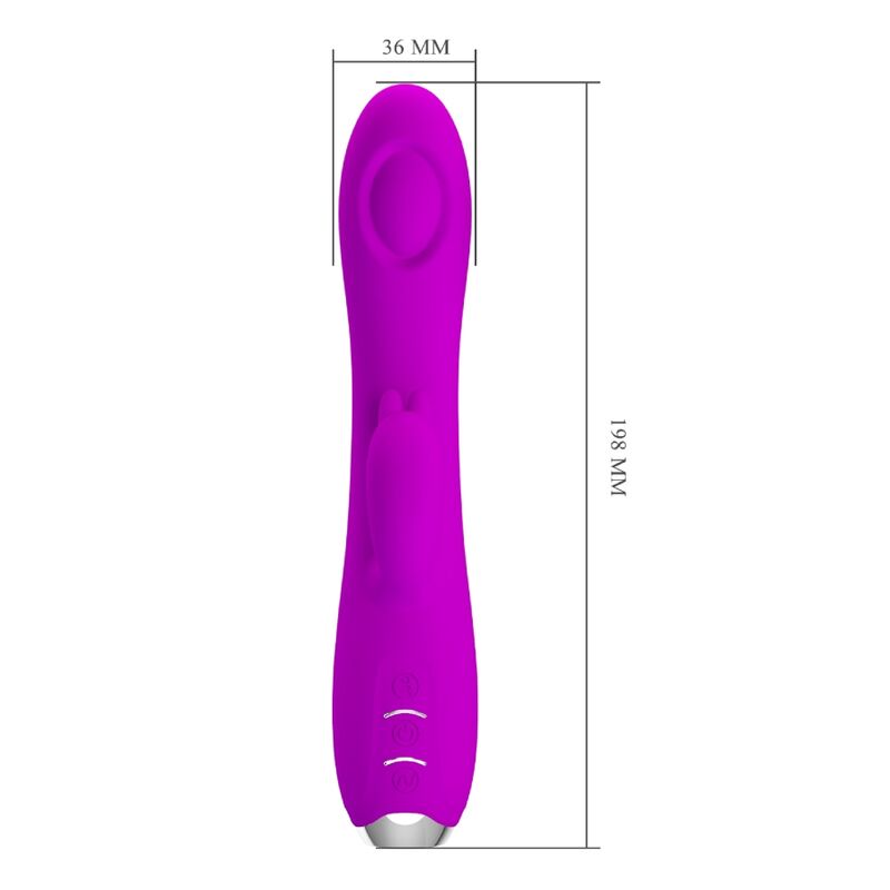 PRETTY LOVE - REGINA VIBRATOR - RECHARGEABLE STIMULATING WAVES PURPLE - Kink&Play