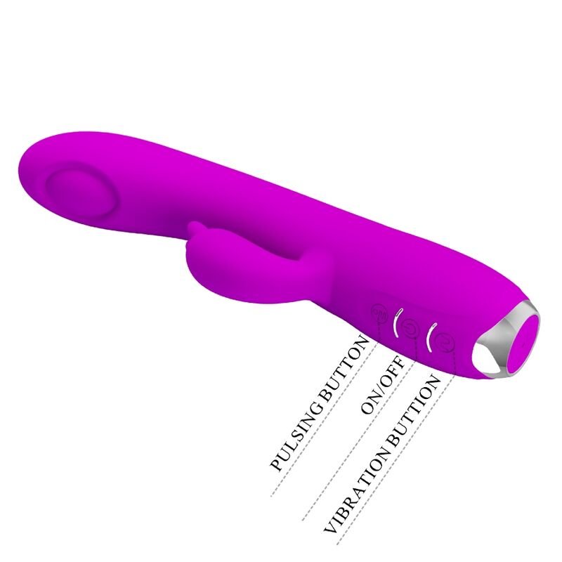 PRETTY LOVE - REGINA VIBRATOR - RECHARGEABLE STIMULATING WAVES PURPLE - Kink&Play