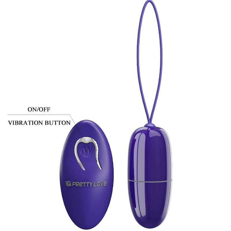 PRETTY LOVE - SELKIE YOUTH MINI VIBRATING EGG VIOLET REMOTE CONTROL - Kink&Play