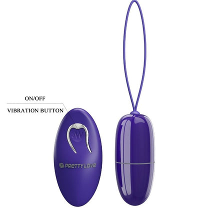 PRETTY LOVE - SELKIE YOUTH MINI VIBRATING EGG VIOLET REMOTE CONTROL - Kink&Play