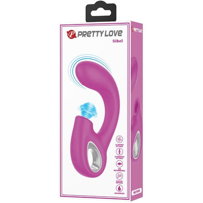 PRETTY LOVE - SIBEL SIBEL G - SPOT VIBRATOR + CLITORIS STIMULATOR 10 VIBRATIONS PURPLE - Kink&Play