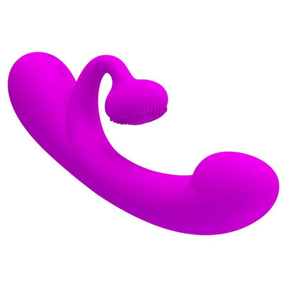 PRETTY LOVE - SINCERE VIBRATOR AND CLITORAL STIMULATING WAVES PURPLE SILICONE - Kink&Play