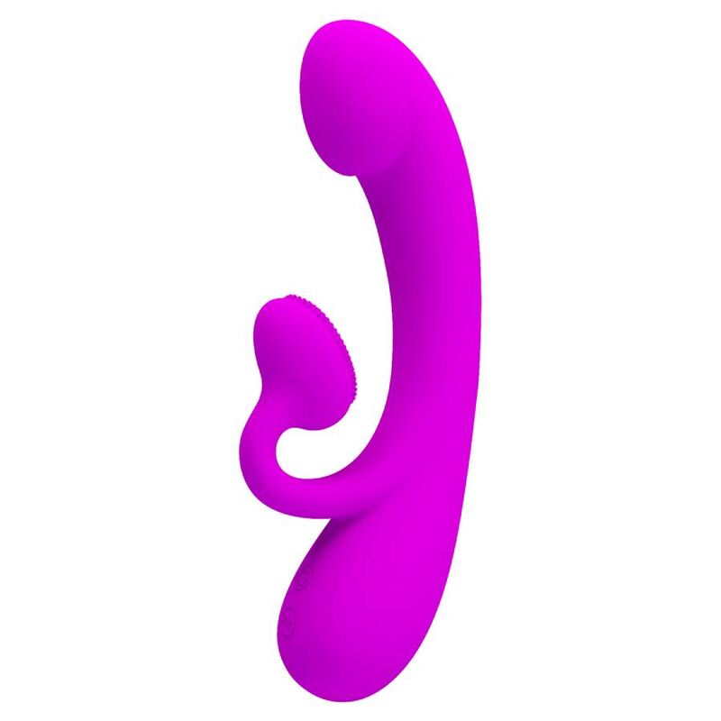 PRETTY LOVE - SINCERE VIBRATOR AND CLITORAL STIMULATING WAVES PURPLE SILICONE - Kink&Play