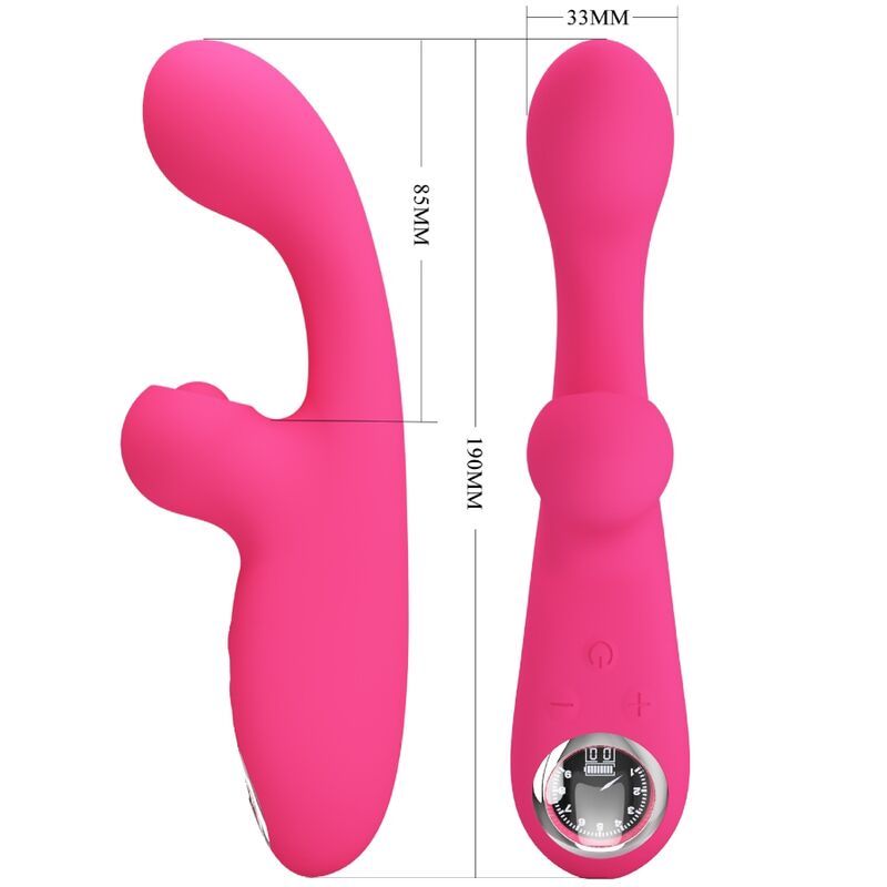 PRETTY LOVE - SKYLAR PINK STIMULATOR VIBRATOR - Kink&Play
