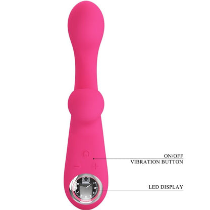PRETTY LOVE - SKYLAR PINK STIMULATOR VIBRATOR - Kink&Play