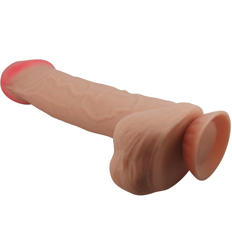 PRETTY LOVE - SLIDING SKIN SERIES REALISTIC DILDO WITH SLIDING SKIN SUCTION CUP FLESH 26 CM - Kink&Play