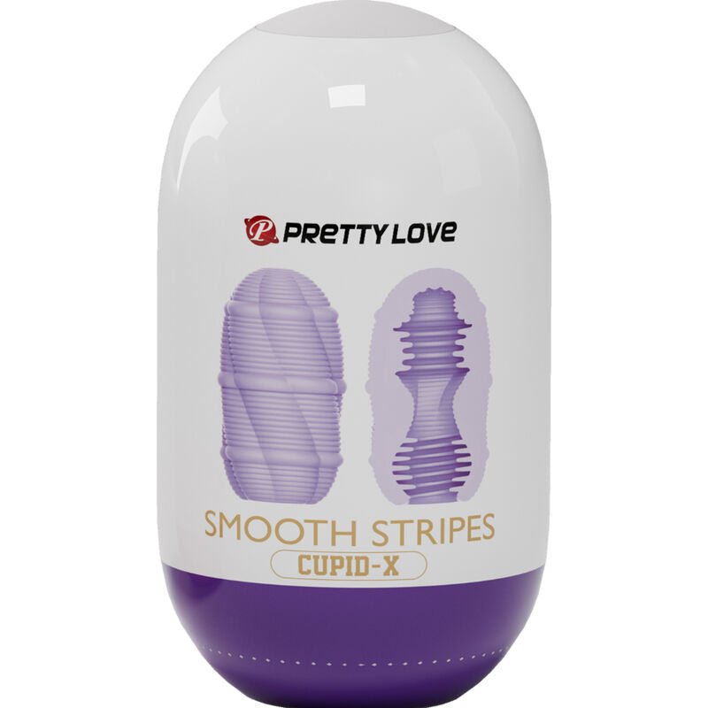PRETTY LOVE - SMOOTH STRIPES CUPID MASTURBATOR EGG - Kink&Play