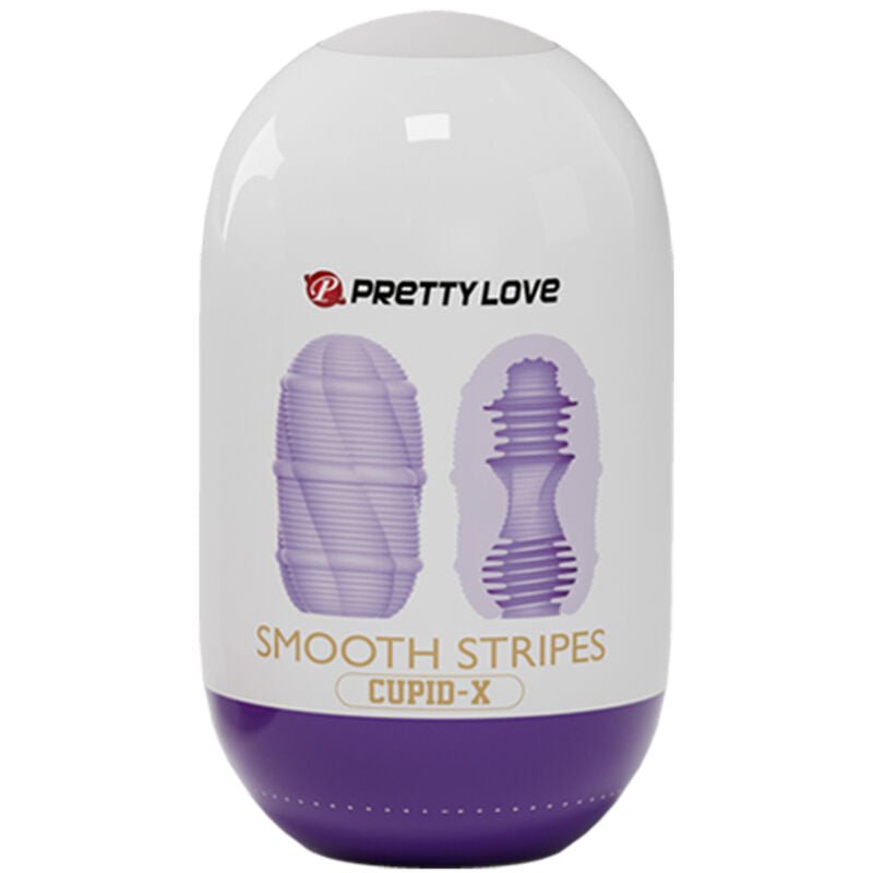PRETTY LOVE - SMOOTH STRIPES CUPID MASTURBATOR EGG - Kink&Play