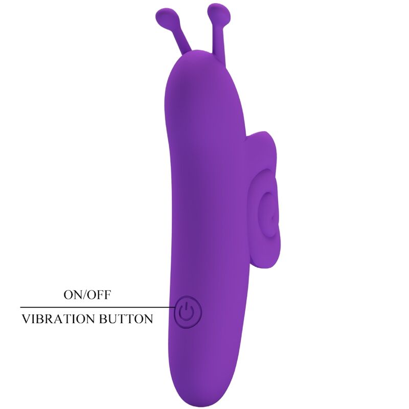 PRETTY LOVE - SNAIL POWERFUL PURPLE FINGER STIMULATOR - Kink&Play
