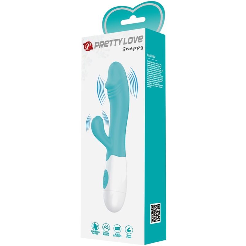 PRETTY LOVE - SNAPPY G - SPOT VIBRATOR AQUA GREEN - Kink&Play