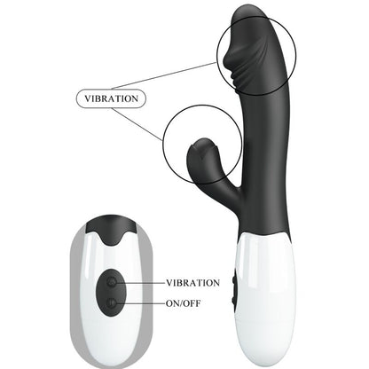 PRETTY LOVE - SNAPPY G - SPOT VIBRATOR BLACK - Kink&Play