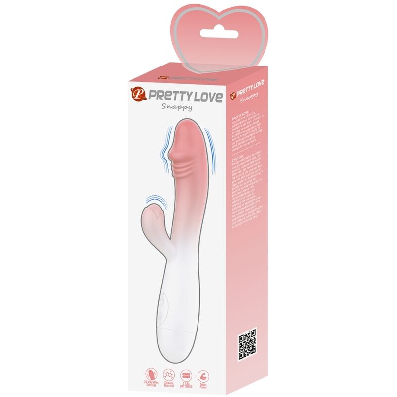 PRETTY LOVE - SNAPPY RABBIT VIBRATOR 30 VIBRATIONS PINK - Kink&Play