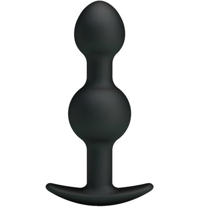 PRETTY LOVE - SPECIAL STIMULATION SILICONE ANAL BALLS 10.3 CM BLACK - Kink&Play