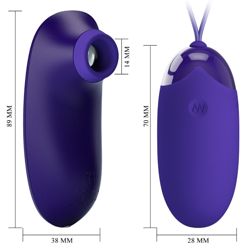 PRETTY LOVE - STIMULATOR AND PORTABLE EGG - Kink&Play