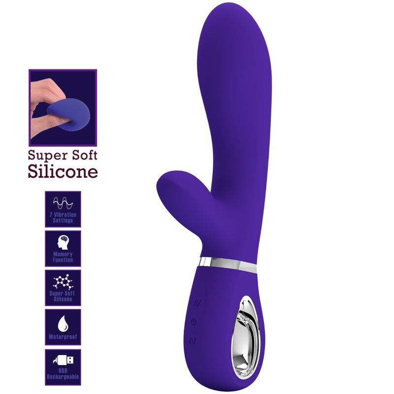 PRETTY LOVE - THOMAS MULTIFUNCTION G - SPOT VIBRATOR PURPLE - Kink&Play