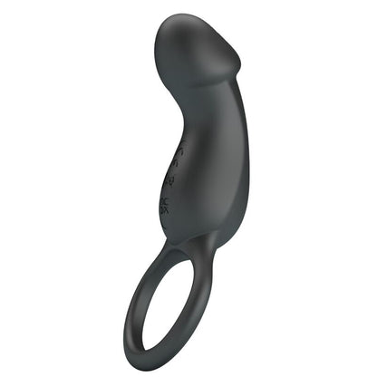 PRETTY LOVE - TRAE VIBRATING BLACK RING WITH STIMULATOR - Kink&Play