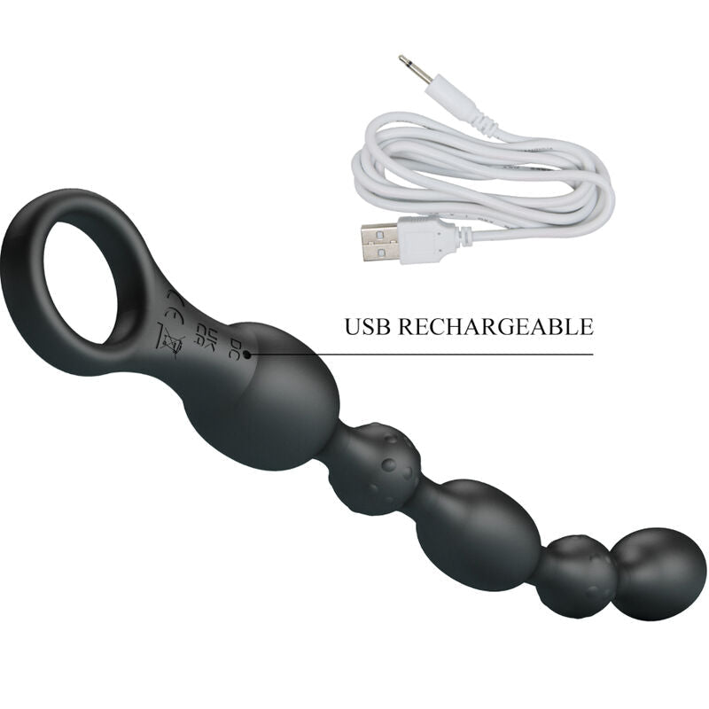 PRETTY LOVE - VAN ANAL BALLS 10 VIBRATIONS RECHARGEABLE SILICONE - Kink&Play