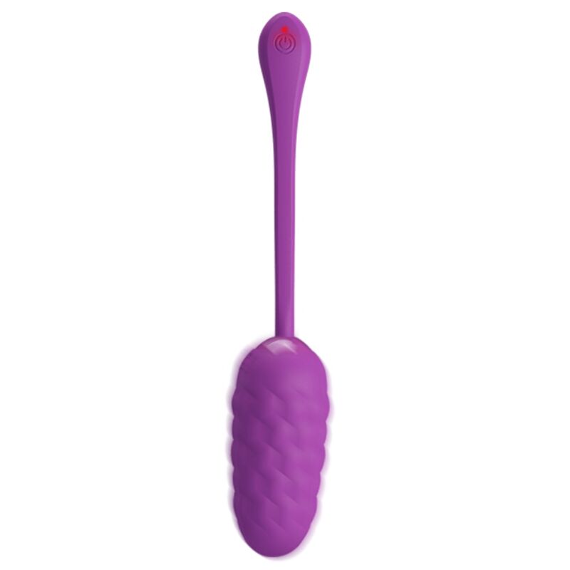PRETTY LOVE - VIBRATING EGG WITH PURPLE RECHARGEABLE MARINE TEXTURE - Kink&Play