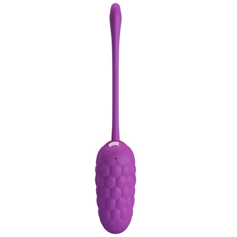 PRETTY LOVE - VIBRATING EGG WITH PURPLE RECHARGEABLE MARINE TEXTURE - Kink&Play