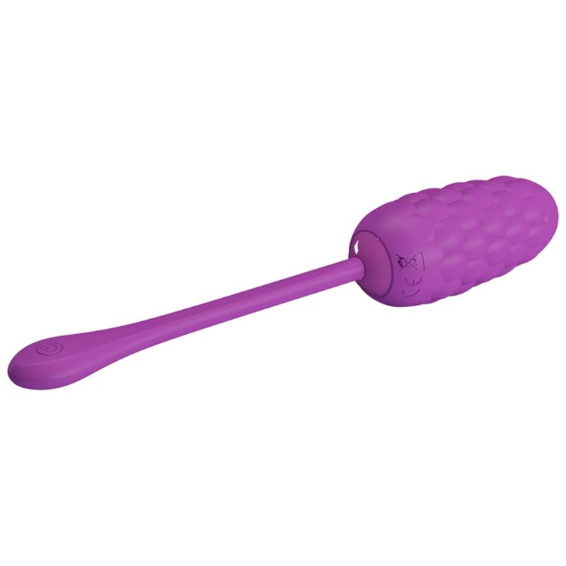PRETTY LOVE - VIBRATING EGG WITH PURPLE RECHARGEABLE MARINE TEXTURE - Kink&Play