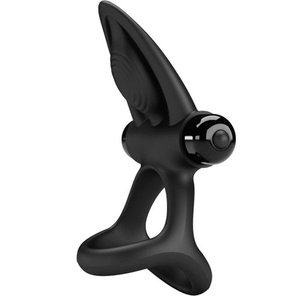 PRETTY LOVE - VIBRATING RING 10 VIBRATIONS BLACK SILICONE - Kink&Play