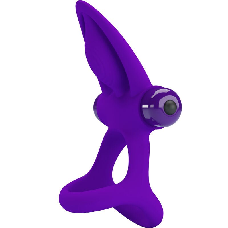 PRETTY LOVE - VIBRATOR RING 10 VIBRATIONS VIOLET SILICONE - Kink&Play