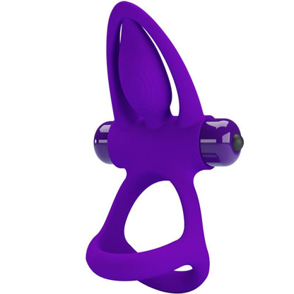 PRETTY LOVE - VIBRATOR RING 10 VIBRATIONS VIOLET SILICONE - Kink&Play
