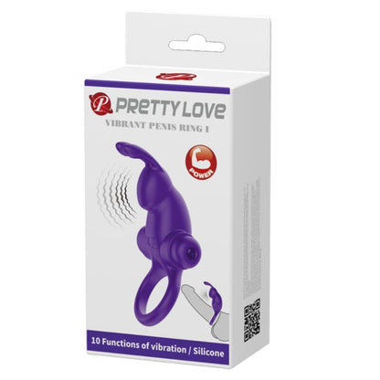 PRETTY LOVE - VIBRATOR RING I RABBIT FOR PURPLE PENIS - Kink&Play