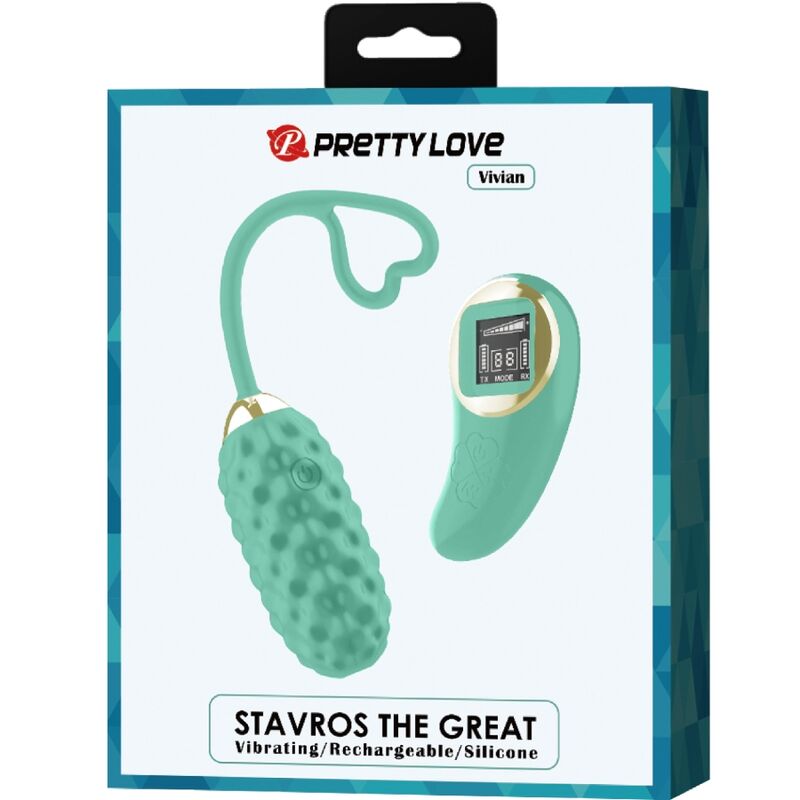 PRETTY LOVE - VIVIAN GREEN REMOTE CONTROL VIBRATING EGG - Kink&Play