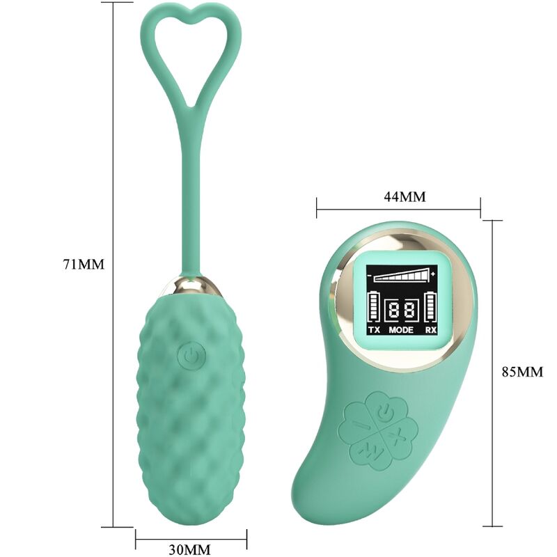 PRETTY LOVE - VIVIAN GREEN REMOTE CONTROL VIBRATING EGG - Kink&Play