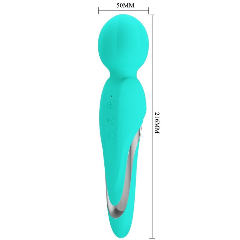 PRETTY LOVE - WALTER VIBRATOR WAND AQUA GREEN - Kink&Play