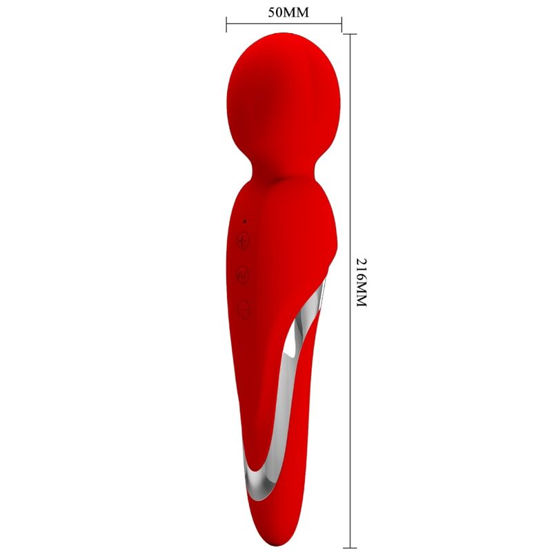 PRETTY LOVE - WALTER VIBRATOR WAND RED - Kink&Play